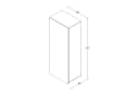 HAUSELEMENT Hängeschrank CALABRINI C-15 Modern Weiß Bild 1