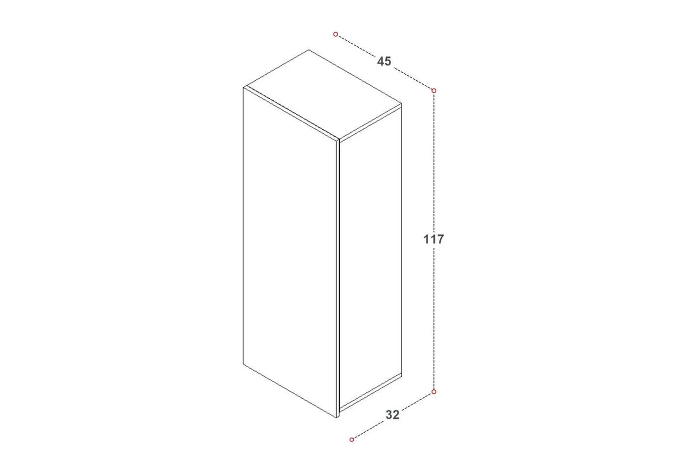 HAUSELEMENT Hängeschrank CALABRINI C-15 Modern Weiß
