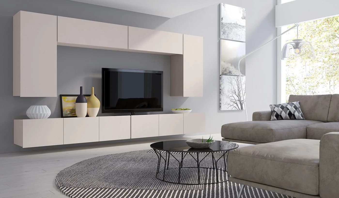 HAUSELEMENT Hängeschrank CALABRINI C-15 Modern Weiß - Bild 3