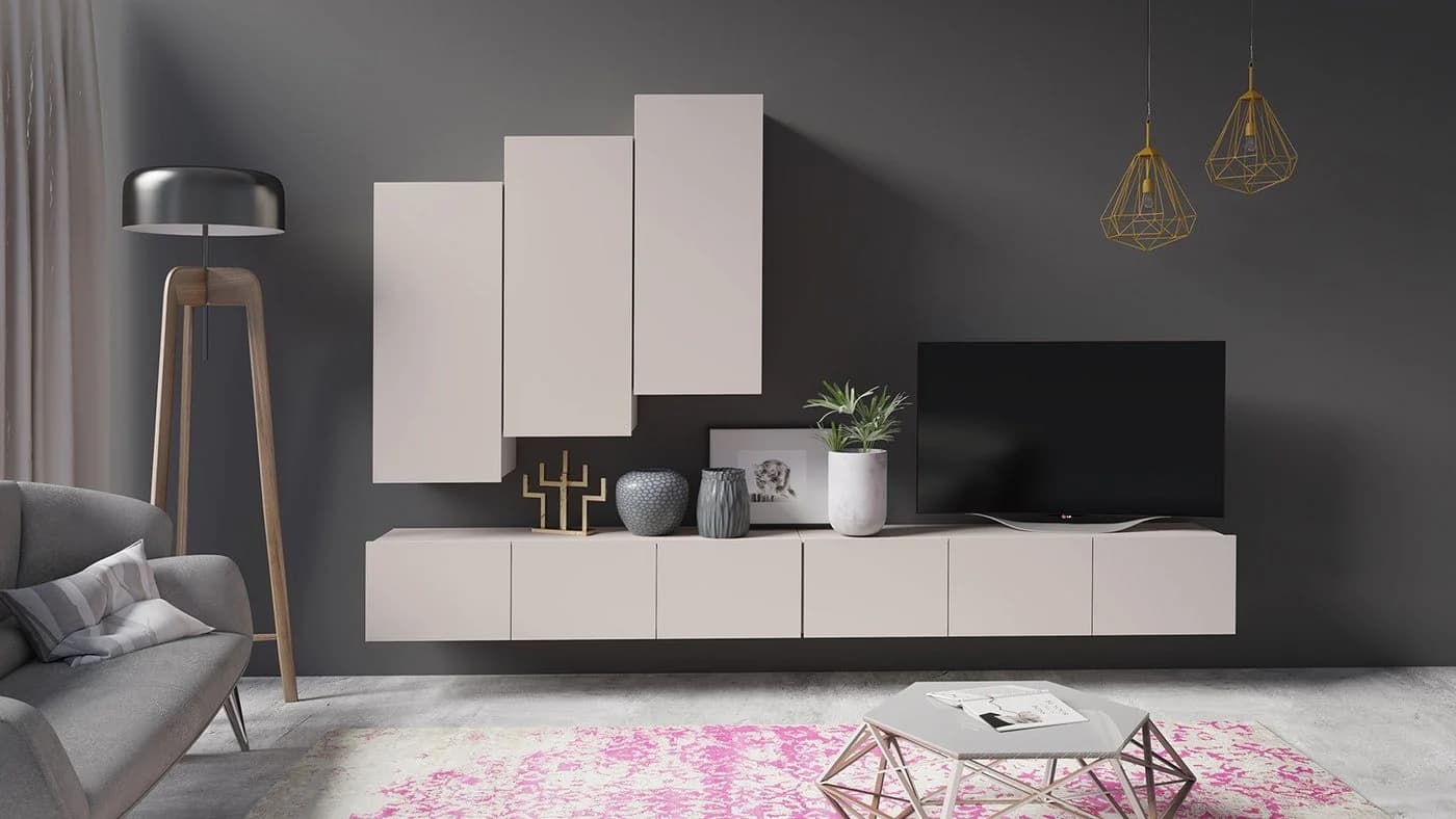 HAUSELEMENT Hängeschrank CALABRINI C-15 Modern Weiß - Bild 4
