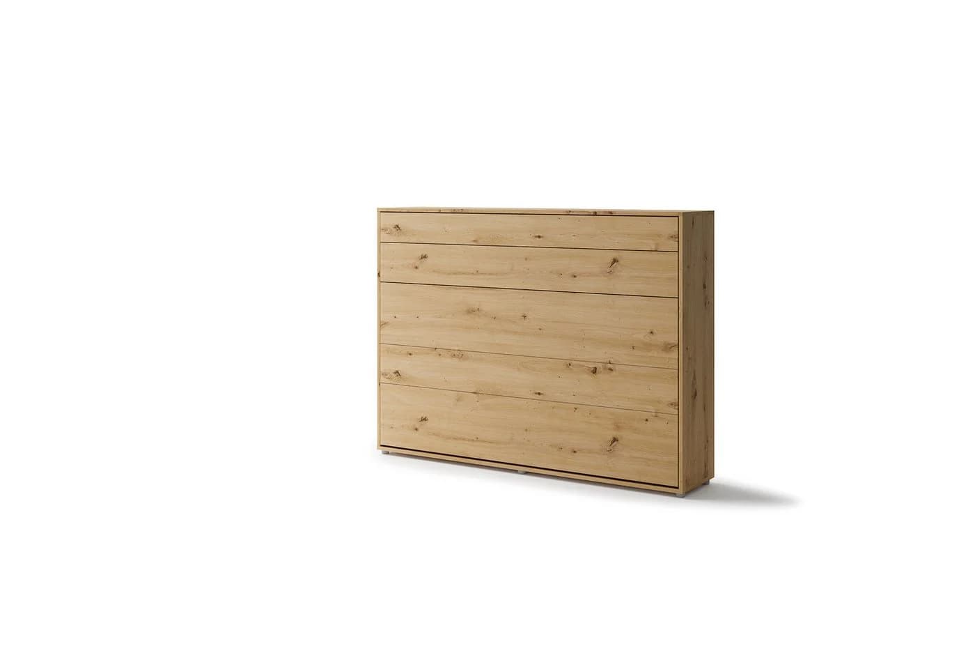 HAUSELEMENT Schrankbett LENART BC-04 Wandklappbett Weiß Hochglanz