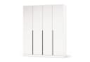 HAUSELEMENT Kleiderschrank FINN Weiß 4 Türen SoftClose Modern Bild 2