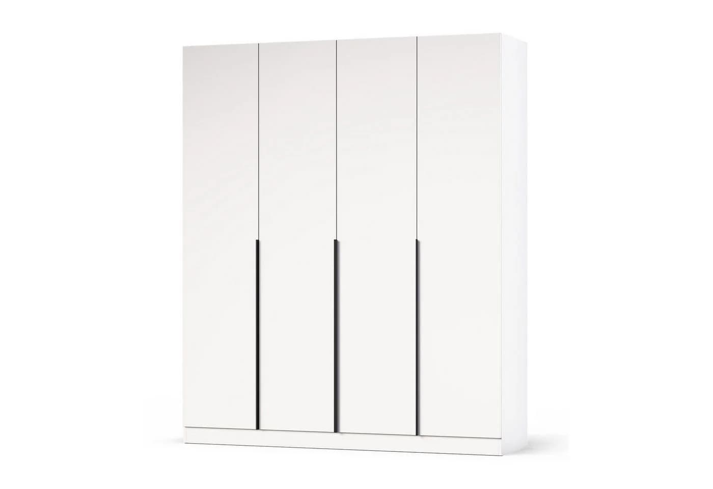 HAUSELEMENT Kleiderschrank FINN Weiß 4 Türen SoftClose Modern - Bild 2