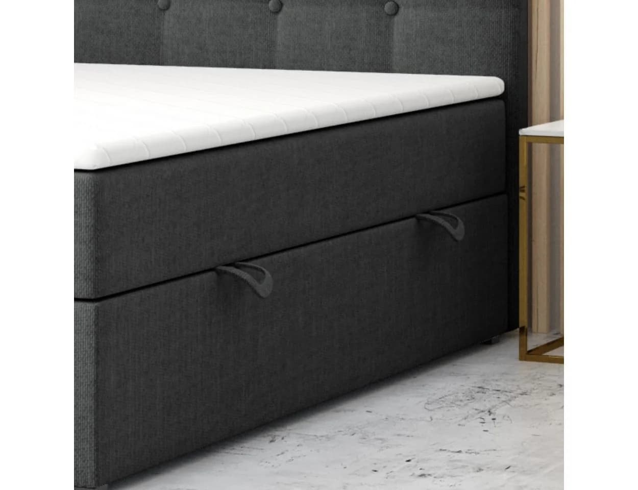M-Punkt24 Boxspringbett Athen 180x200cm Grau oder Schwarz - Bild 5
