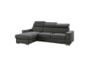 M-Punkt24 Ecksofa Bari Webstoff Grau mit Bettfunktion Bild 2