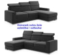 M-Punkt24 Ecksofa Bari Webstoff Grau mit Bettfunktion Bild 3