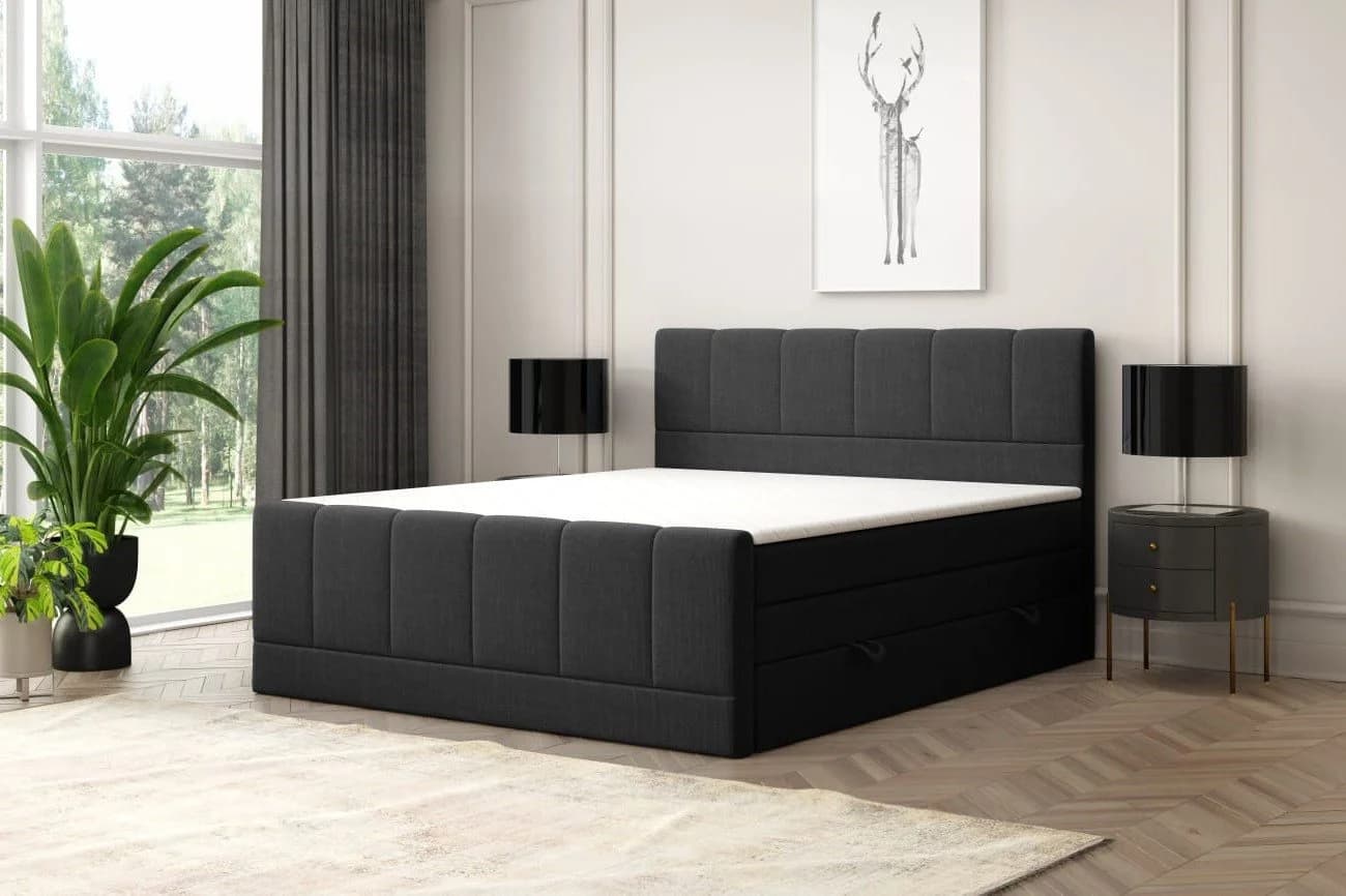 M-Punkt24 Boxspringbett Ibiza 180x200cm mit 7-Zonen-Taschenfederkernmatratze - Bild 5