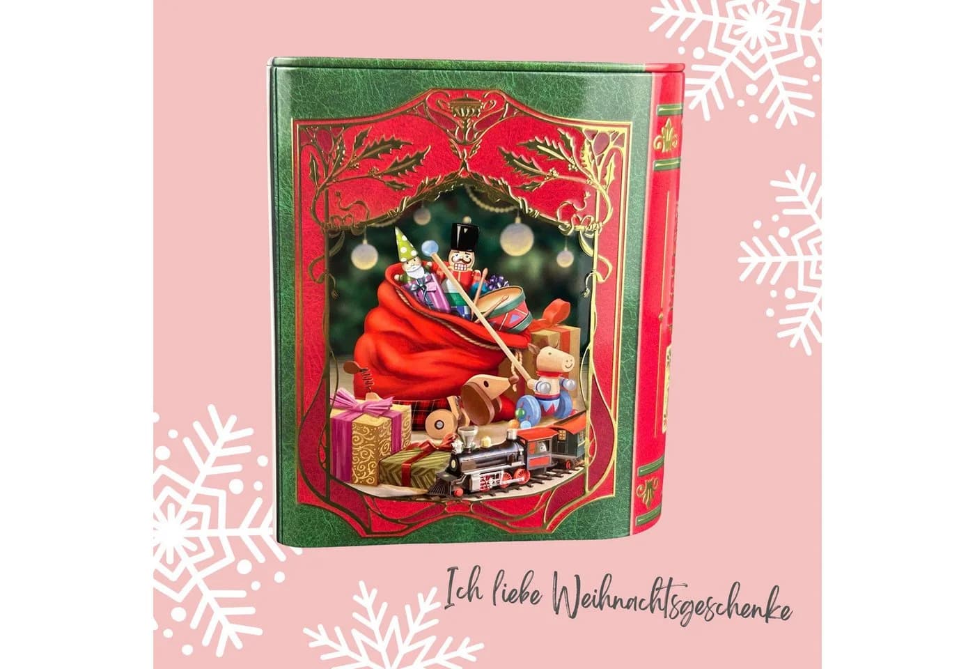 MediMuc Keksdose St. Nick Nostalgisch Grün/Rot - Bild 3