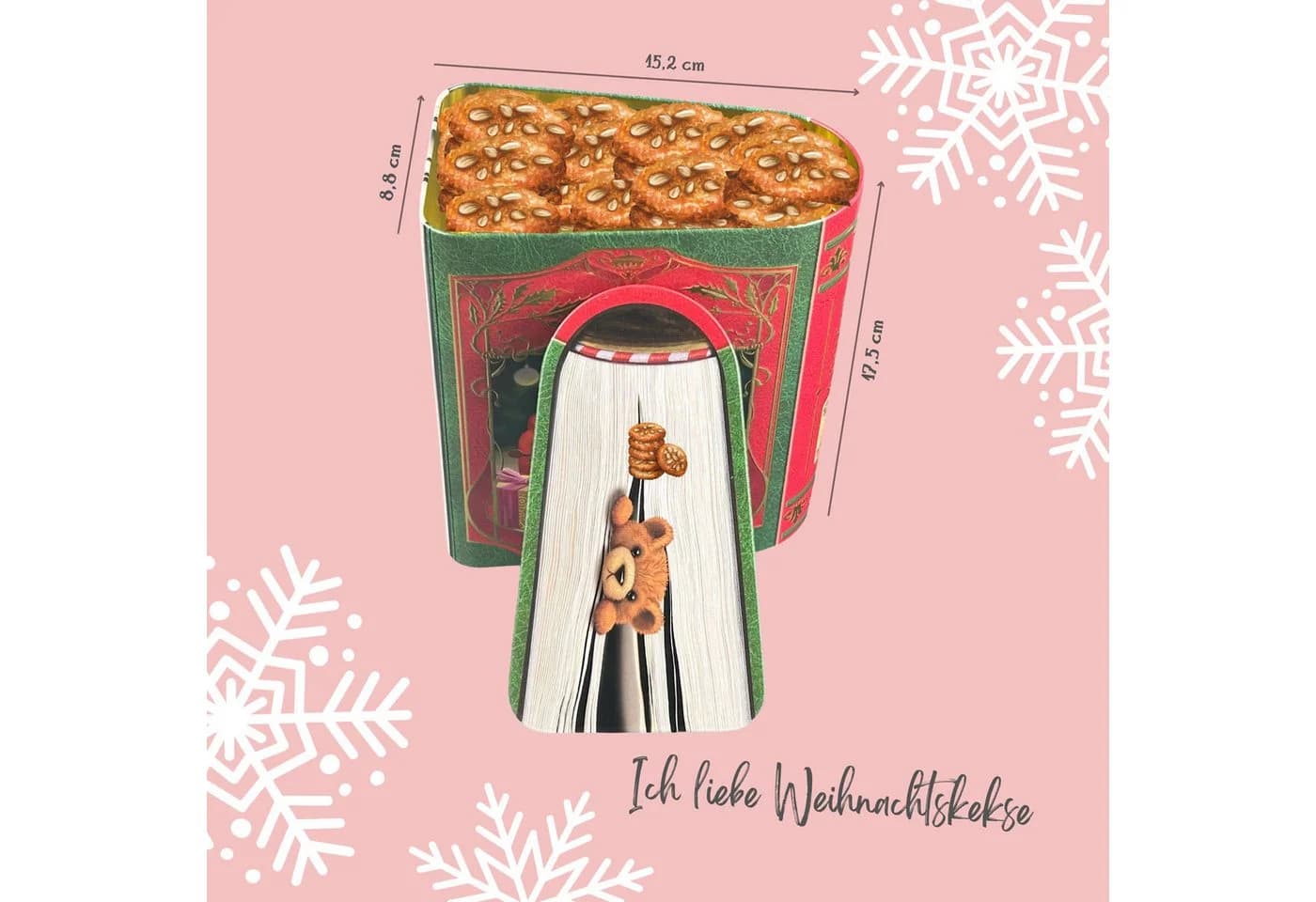 MediMuc Keksdose St. Nick Nostalgisch Grün/Rot - Bild 4