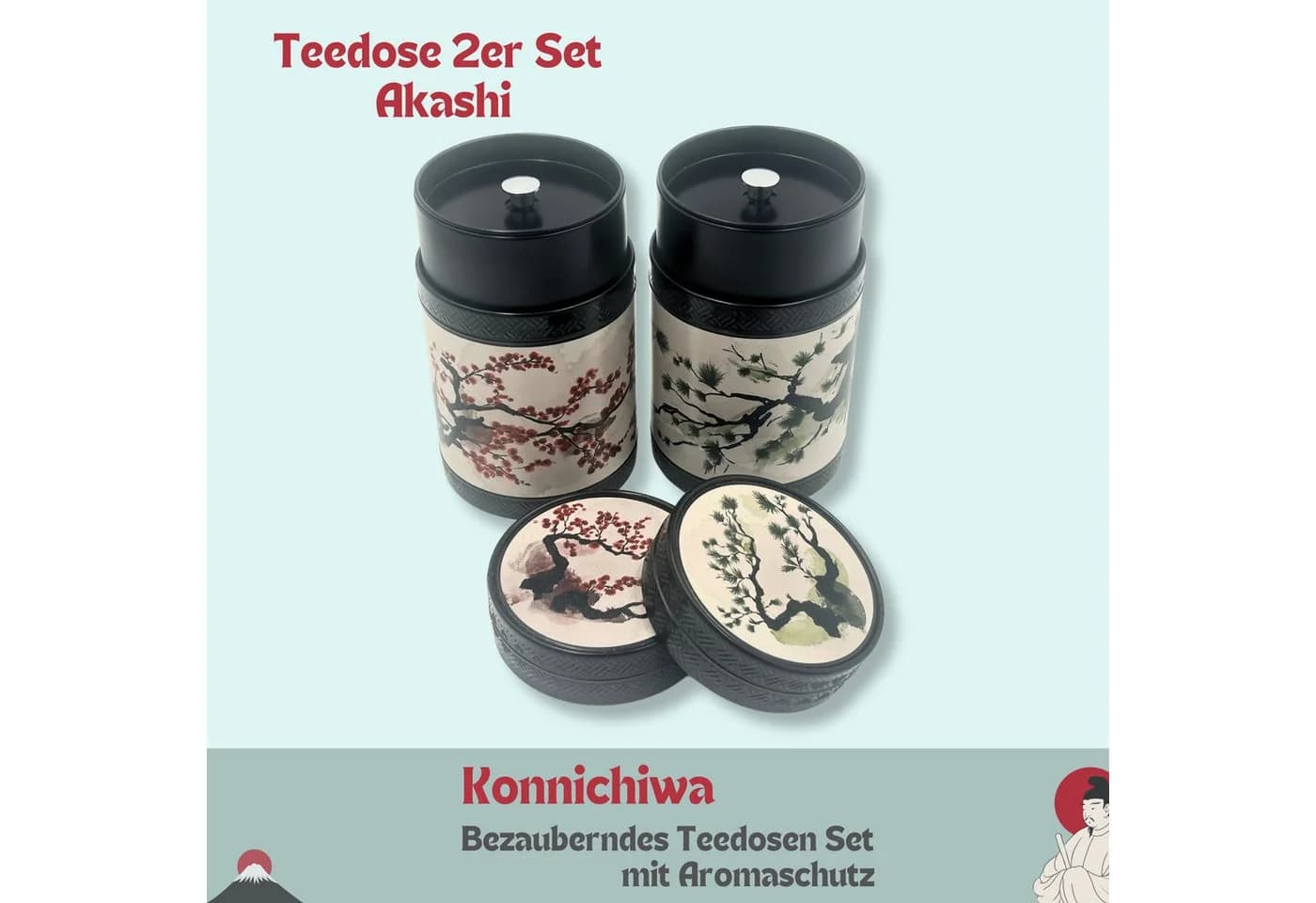 MediMuc Teedose Akashi 2er Set - Orientalisches Design