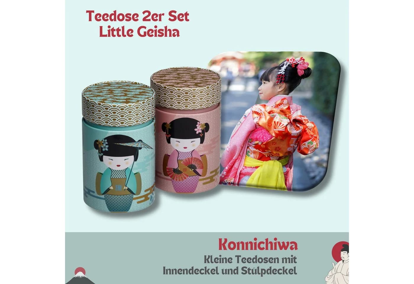 MediMuc Teedose 2er Set Little Geisha Lackiert - Bild 3