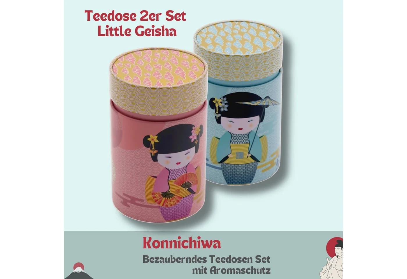 MediMuc Teedose 2er Set Little Geisha Lackiert - Bild 4
