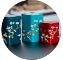 MediMuc Teedose 3er Set Japan Jade Weiß Lackiert Bild 4
