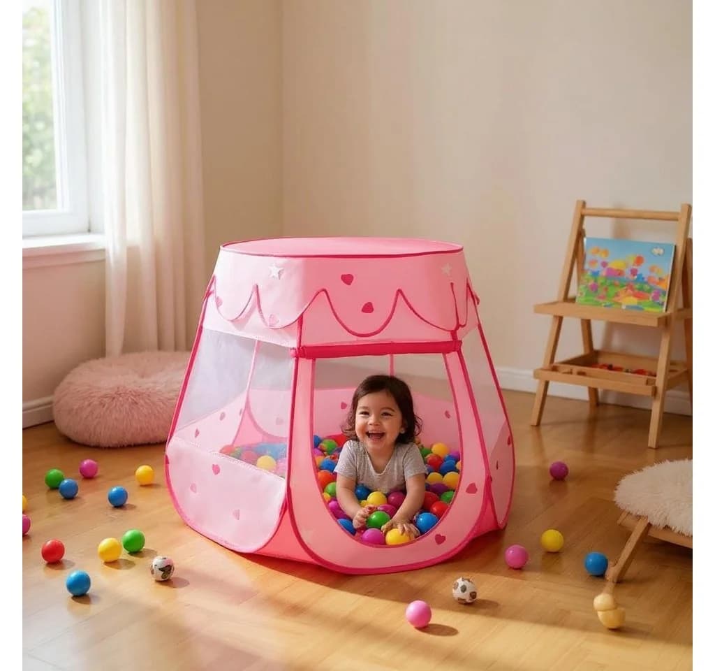 KEINerlei® Spielzelt Set Rosa mit 100 Bällen - Bild 2