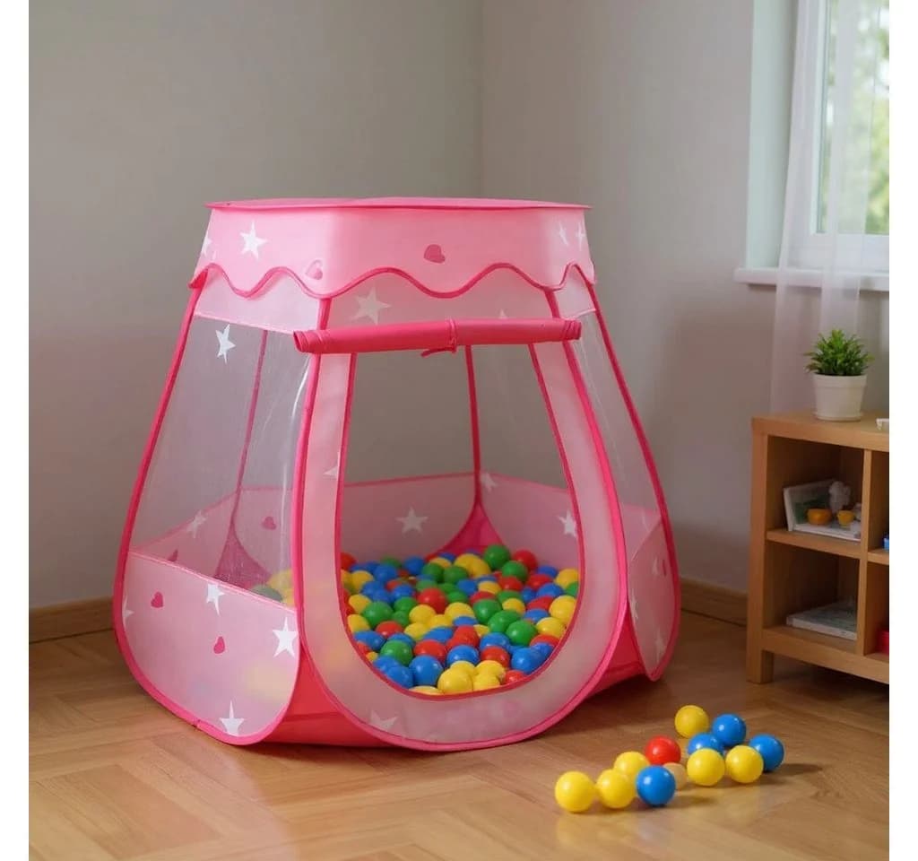 KEINerlei® Spielzelt Set Rosa mit 100 Bällen - Bild 5