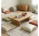 DaoWood Couchtisch aus Massivholz Eiche, bodennah, transparent geölt Bild 2
