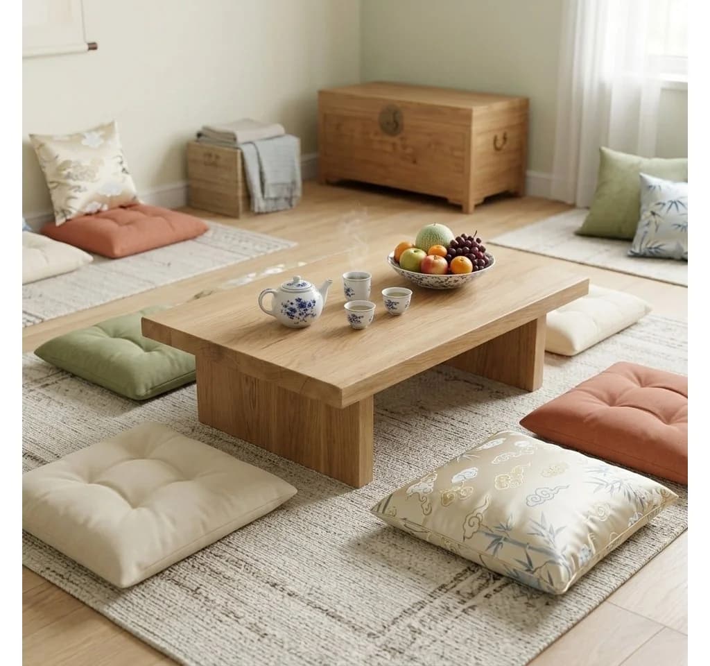 DaoWood Couchtisch aus Massivholz Eiche Transparent geölt - Bild 2