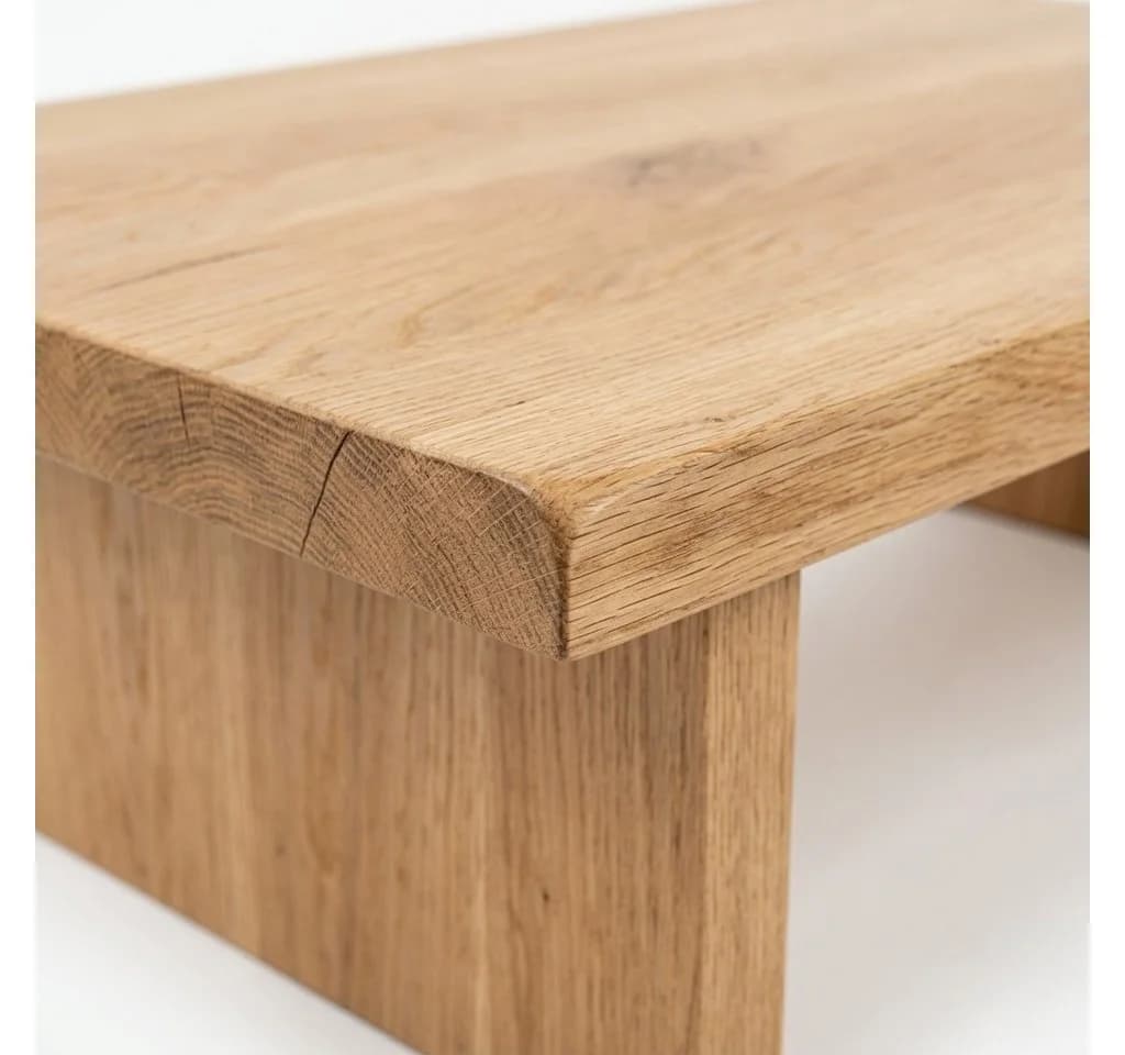 DaoWood Couchtisch aus Massivholz Eiche Transparent geölt - Bild 5