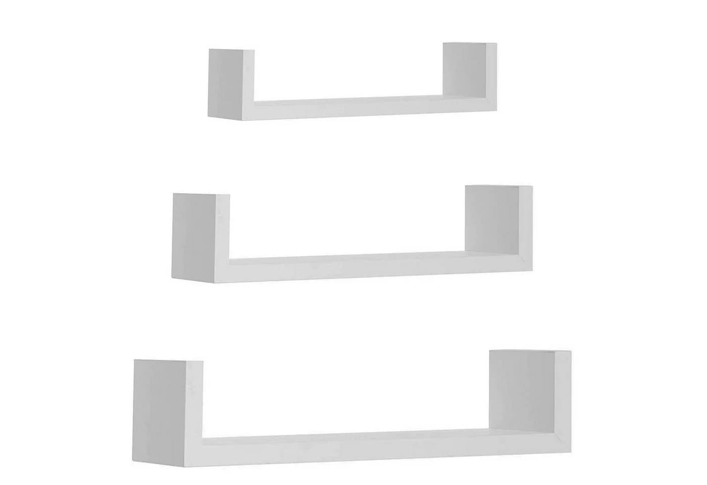 INDA-Exclusiv Wandregal 3er Set MDF PVC Modern