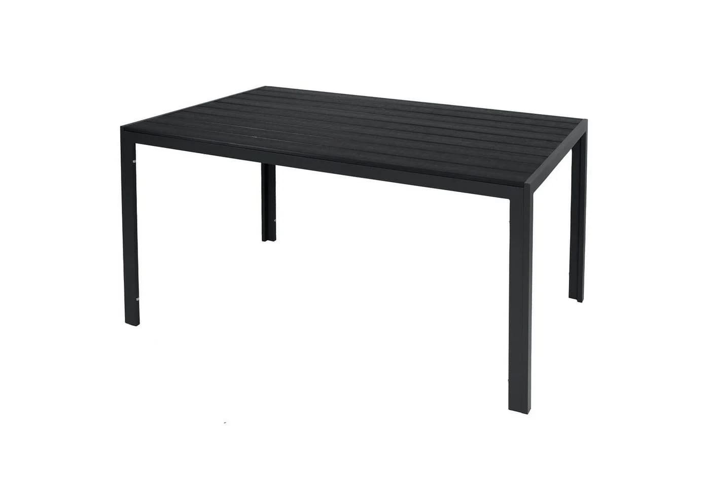 Mojawo Gartentisch Aluminium anthrazit / schwarz 125x70cm - Bild 2