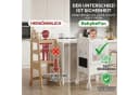 BabyBeFun Lernturm Klappbar Weiß 360° Sicherheitsnetz Bild 3