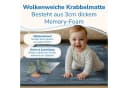 BabyBeFun Spielmatte Extra Weich 3cm Memory-Schaum Grau Bild 3