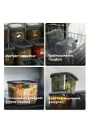 Viwares Vorratsdosen-Set 12er Anthrazit SERIE FOLY 1.75L Kunststoff Bild 4