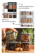 Viwares Vorratsdosen-Set 12er Anthrazit SERIE FOLY1.2L Kunststoff Bild 4