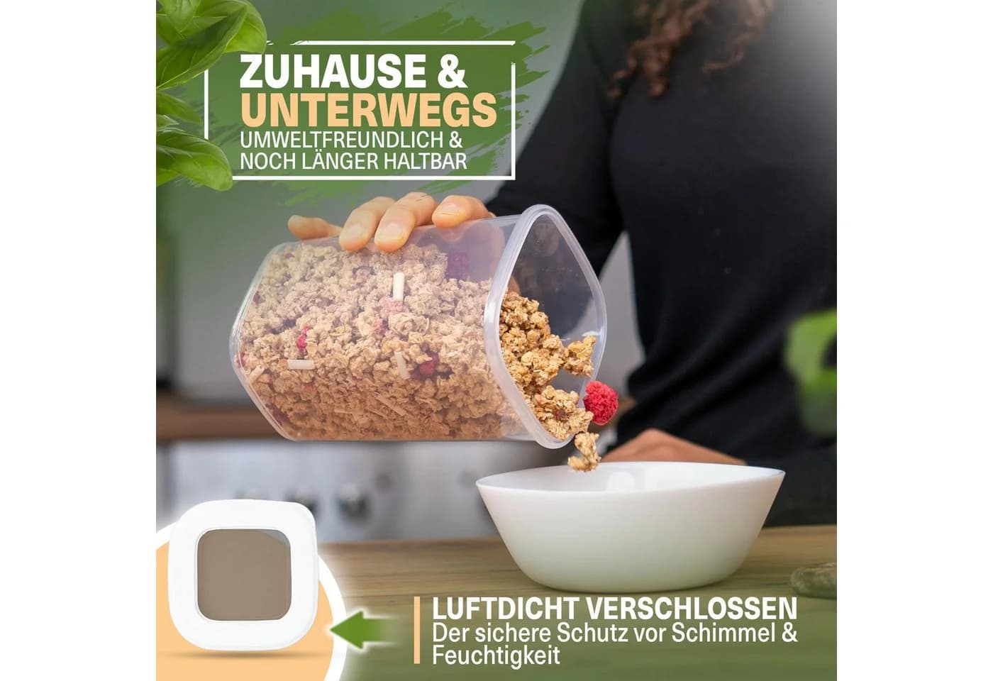 Viwares Vorratsdosen-Set 12er Weiß SERIE FOLY Kunststoff - Bild 5