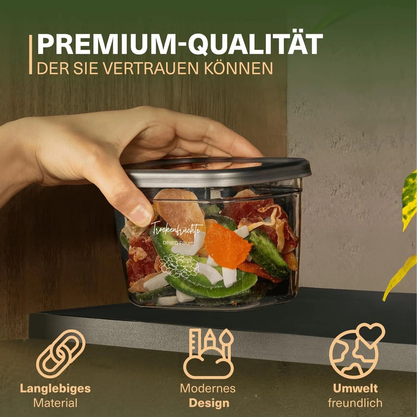Viwares Vorratsdosen-Set 20-tlg. Rechteckig Transparent Polypropylen - Bild 4