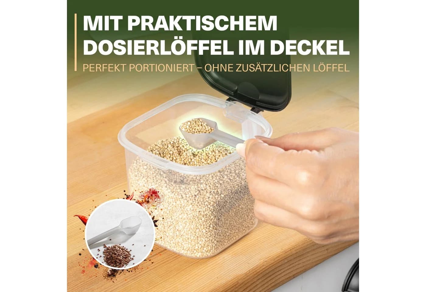 Viwares Gewürzregal 6-tlg. Schwarz mit Wandhalterung - Bild 5