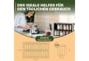 Viwares Gewürzbehälter Gewürzdosen für organisierte Küche 12er Set Mit Wandhalterung und Löffeln Bild 1