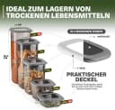Viwares Vorratsdosen-Set 48-tlg. Grau Luftdicht Stapelbar Bild 1