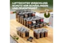 Viwares Vorratsdosen-Set 48-tlg. Grau Luftdicht Stapelbar Bild 5