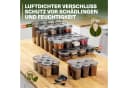 Viwares Vorratsdosen-Set 48-tlg. Grau Kunststoff Bild 5