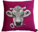 PAD Dekokissen MOO Kissenhülle Pink Tiermotiv 45x45 cm Bild 2