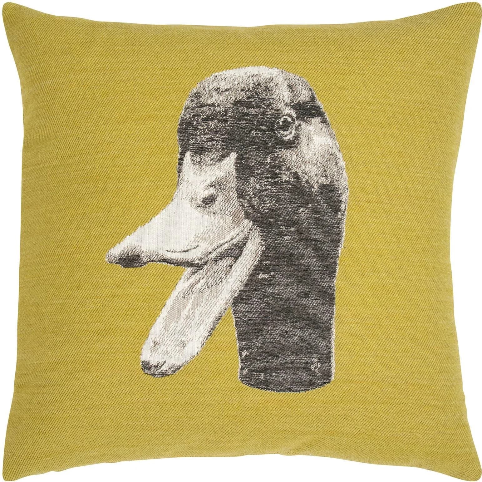 PAD Dekokissenhülle MOO Grün 45x45 cm Tiermotiv Baumwolle