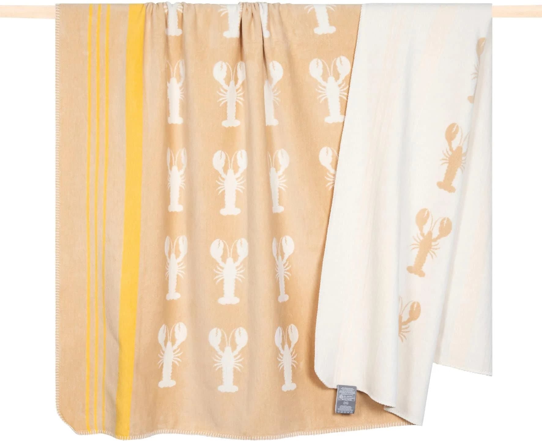 PAD Wohndecke Lobby Beige Hummer-Motiv Mischgewebe