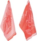 PAD Geschirrtuch SEA Set 2-tlg. 100% Baumwolle Rot Meeresbewohner Bild 1