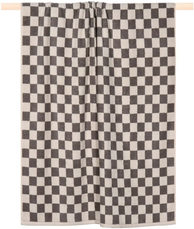 PAD Badetuch CHESS Grau Frottee 100% Baumwolle Modernes Design - Bild 2