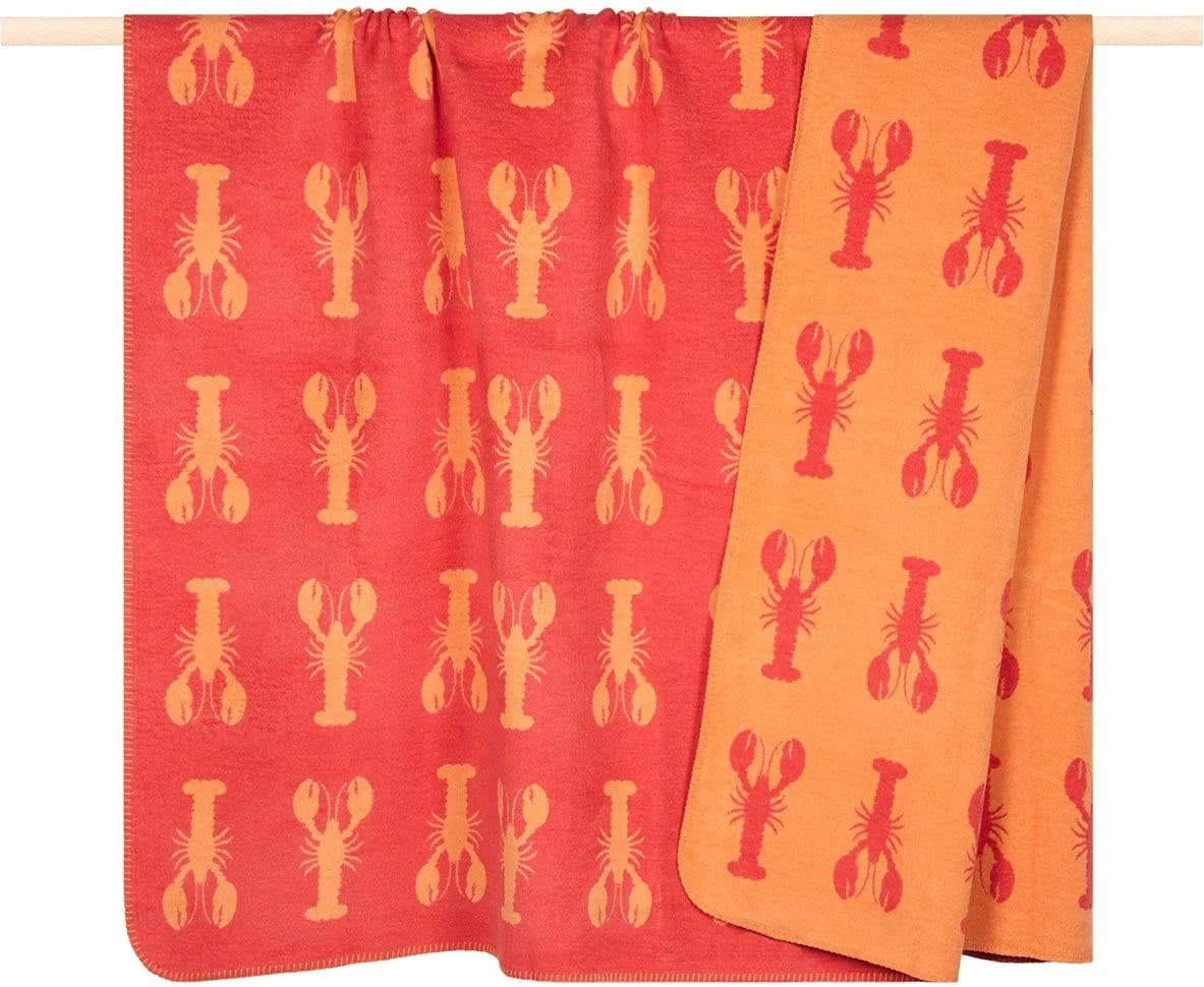 PAD Wohndecke Lobster Coral Maritim Motiv