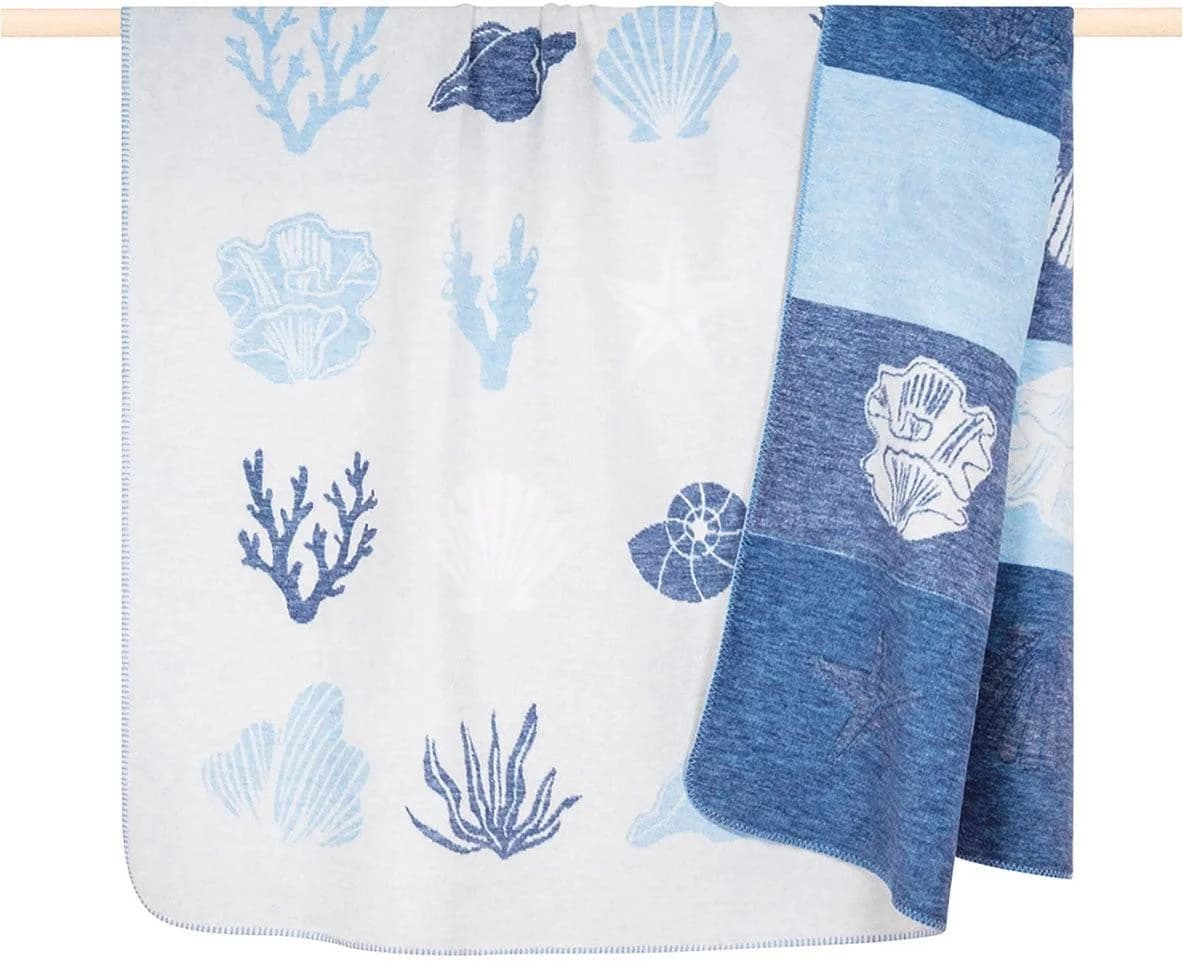 Wohndecke PAD 'Coral' sand-blau 150x200cm
