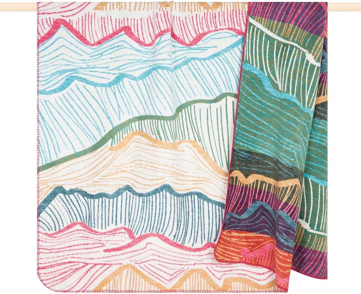 Wohndecke PAD 'Unreal Mountain' - Berge Motiv - 150x200cm