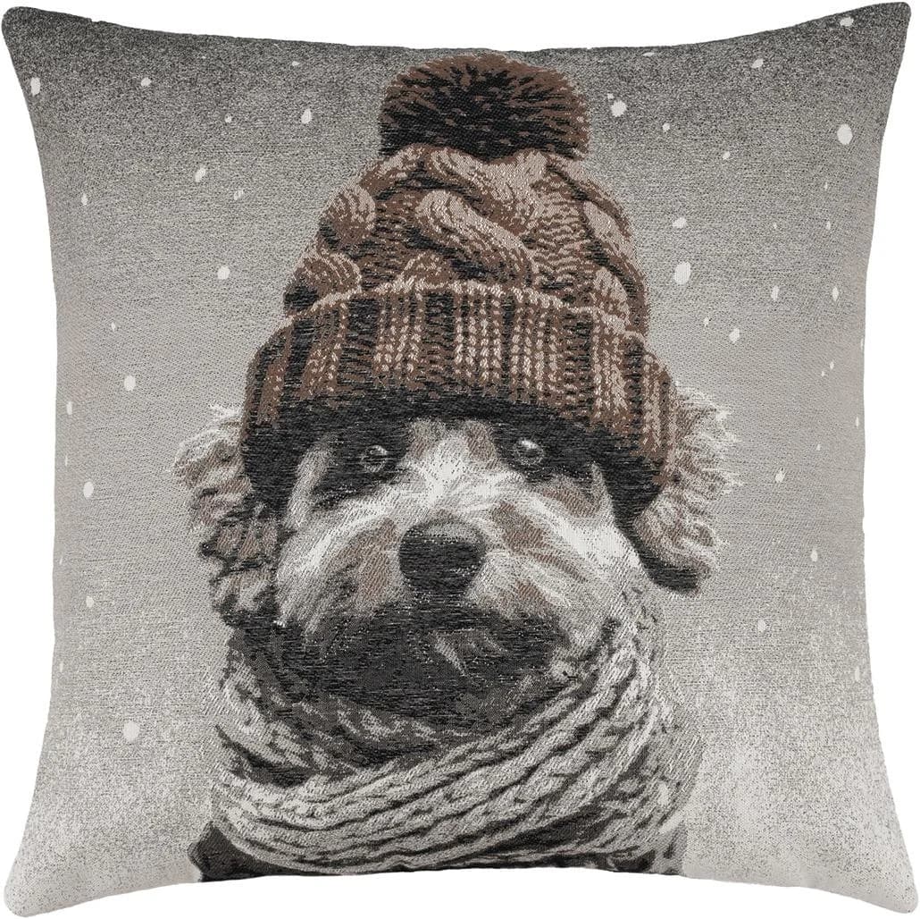 PAD Dekokissen CLAUS Weihnachtsmann Beige/Braun 45x45 cm