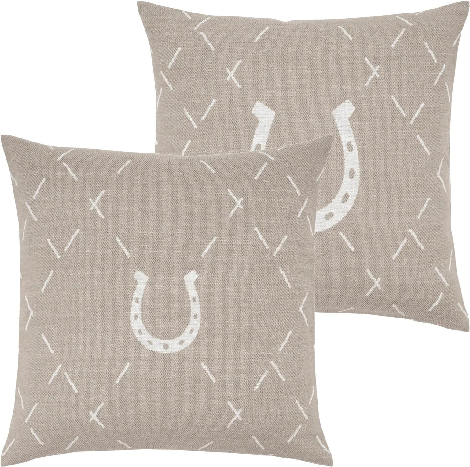 PAD Dekokissen LUCKY Beige Karo-Design Landhausstil