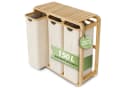 AMBIAVO Wäschekorb 3 Fächer 150 L Beige Bild 2