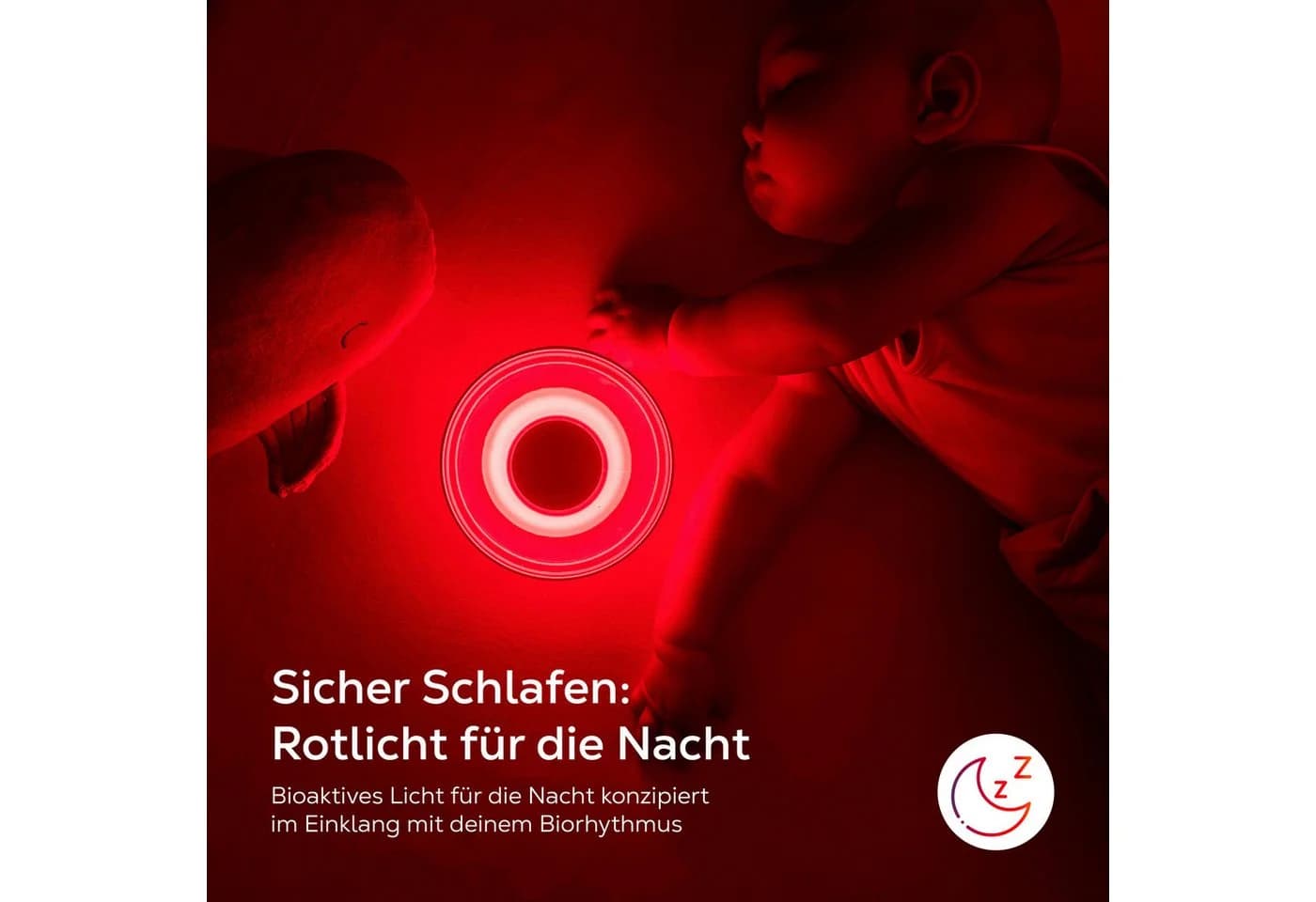heilys® LED Nachtlicht CleanSleep Dimmbar 1200K Weiß & Rotlicht - Bild 3