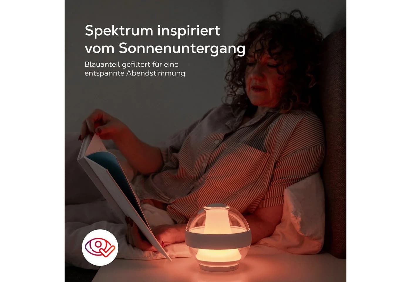 heilys® LED Nachtlicht CleanSleep Dimmbar 1200K Weiß & Rotlicht - Bild 4