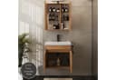Planetmöbel Badmöbel-Set Gold Eiche Waschtisch mit Spiegelschrank 63 cm Bild 5