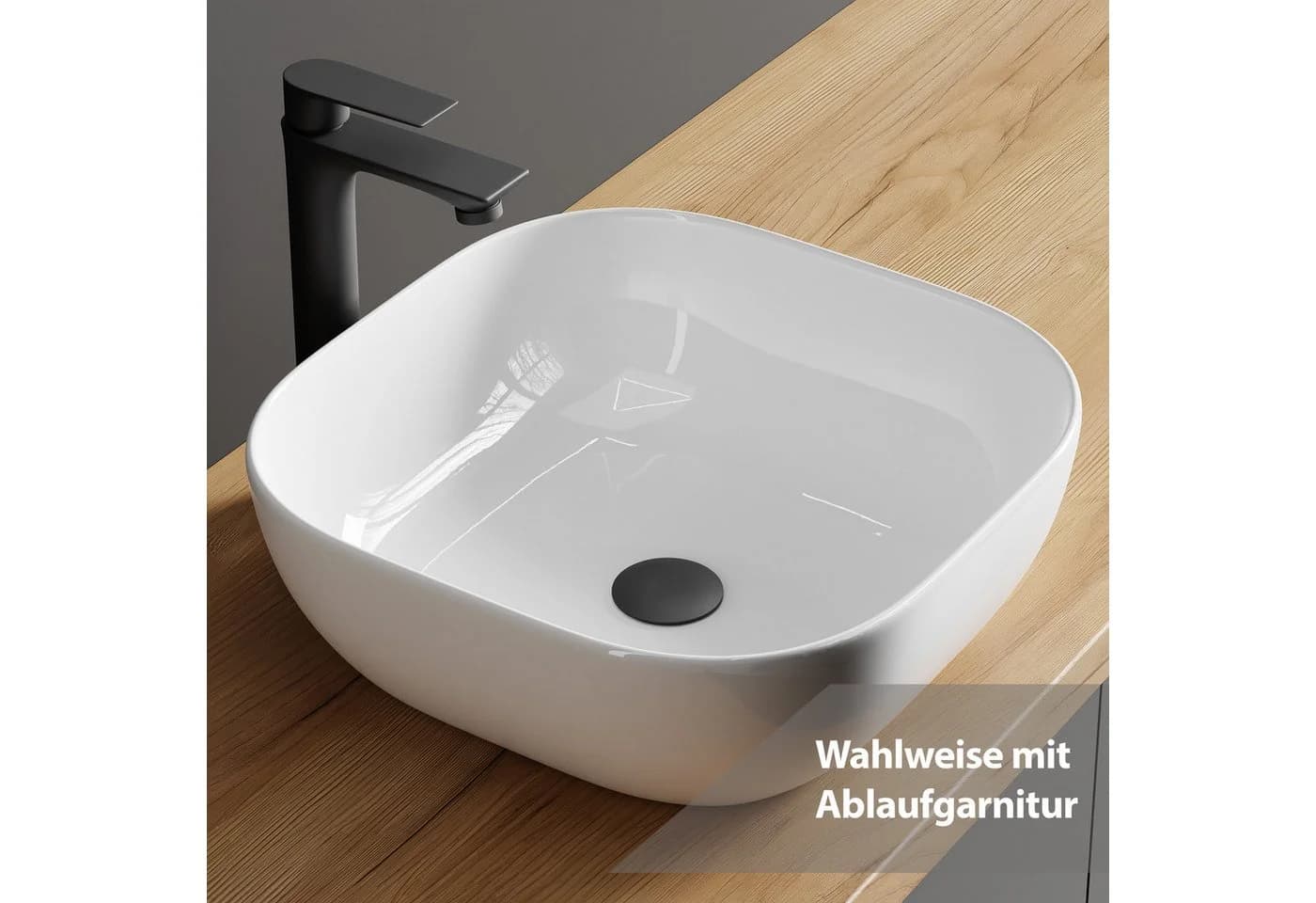 Planetmöbel Badarmatur Waschtischarmatur Schwarz Keramik-Kartusche - Bild 3